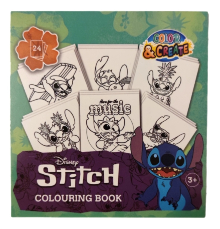 Ein kleiner Mlablock mit dem Motiv von Stitch.